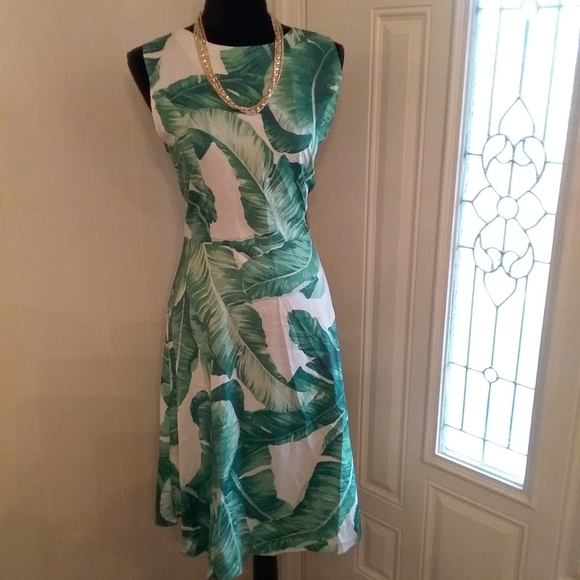 Dresses & Skirts - Summer,summer,green leaf dress